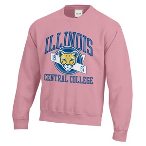 SWEATSHIRT CREW NAVY EMBLEM WITH COUGAR